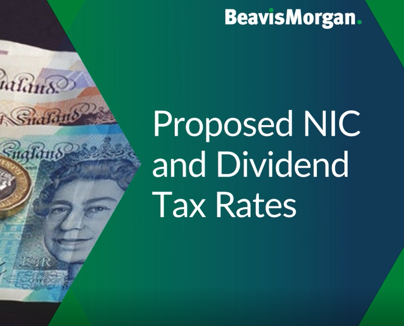 Proposed NIC and Dividend Tax Rates Beavis Accountants, Tax